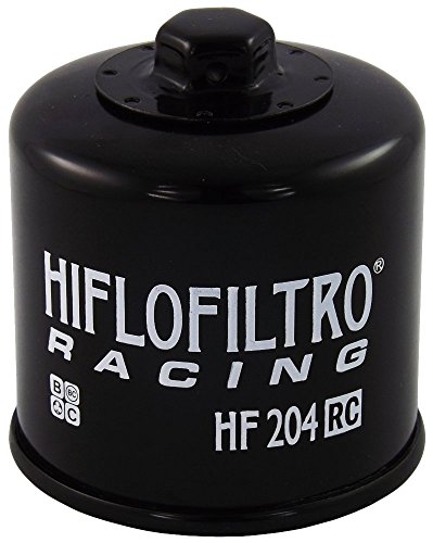 Hiflofiltro HF204RC-3 3 Pack Black Premium Oil Filter, 3 Pack