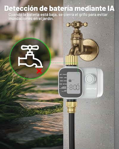 Unistyle Irrigation Programmer | New Edition 2026: Automatic Garden Irrigation Timer, Simple and Intuitive Handling, High Strength Brass Connection, Flexible Irrigation Programs