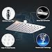 SR SUN RISE Luxury 12 Inch Large Square Stainless Steel Shower Head High Pressure Rainfall Showerhead Ultra Thin Water Saving Polished Chrome