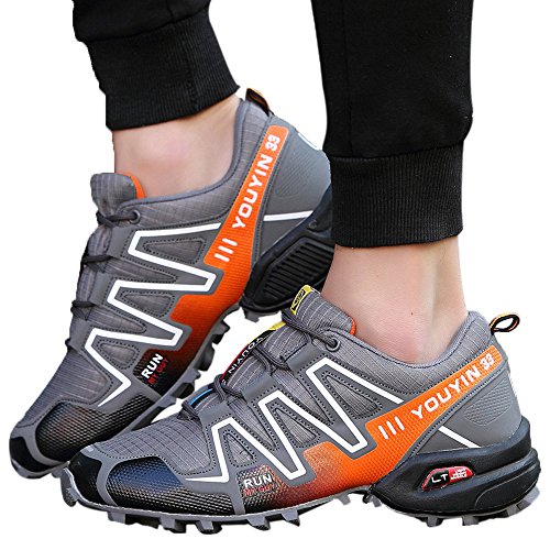 image for Sumen Mens Fitness Jogging Sneakers Running Shoes Hiking Barefoot Outd