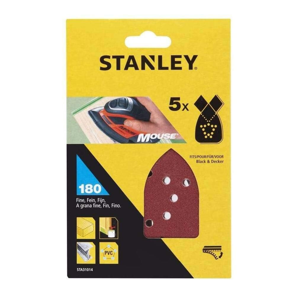 5 Hojas de lija Grano 180