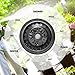 Ohuhu Garden Hose Spray Nozzle, Water Nozzle W/ 9 Adjustable Patterns, Durable Steel Chrome Design