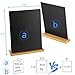 7.2 X 5.5 Inch Mini Chalkboards Signs, Double-Sided Writing Chalkboard Signs with Bamboo Base Stands, with Chalk, with Chalk Eraser, with Chalk Set, 6 Pair