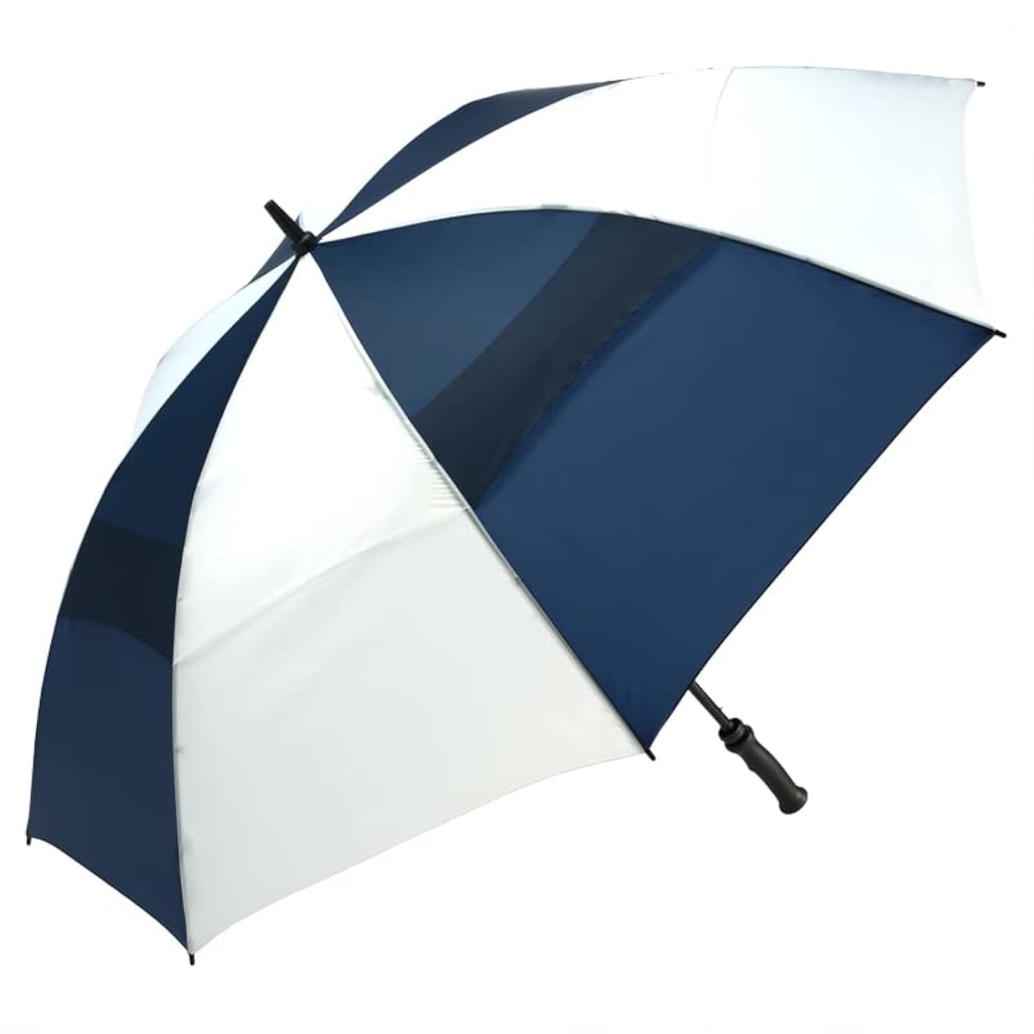 ShedRain Windjammer Vented Auto Open Golf Umbrella, Navy/White, Navy/White