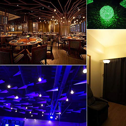 MELPO Dimmable LED Color Changing Light Bulbs with Remote Control, 10W Warm White & RGB Multi Color, 60 Watt Equivalent