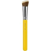 Bdellium Tools Professional Makeup Brush - Studio Series 954 Duo Fiber Slanted Kabuki - With Soft Synthetic Fibers, For Stippling, Buffing, and Blending (Yellow, 1pc)