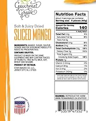 Gourmet Grove - Natural Dried Mango Slices 6 OZ