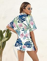 LILYCHIC Women's Hawaiian Shirts Outfits Luau Party