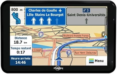 Mappy Iti 390 Gps Europe Ecran 43 Noir