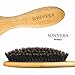 Boar Bristle Hair Brush by Sonvera, Boar Brush, Organic Mens Hair Brush, Boars Hair Brush for Men Women, Soft 100% Natural Bristle Hair Brushes, Round Bamboo (1)