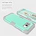 Galaxy S8 Plus Case, KAMII 3 in1 [Shockproof] Drop-Protection Hard PC Soft Silicone Combo Hybrid Impact Defender Heavy Duty Full-Body Protective Case Cover for Samsung Galaxy S8 Plus (Aqua+Grey)