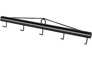 Zwinz Steel Chain Link Fence Stretcher, 5 Thicken & Longer Hook Fence Stretcher Tool, 31.5 Inch Woven Wire Fence Stretcher, Black