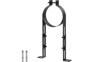 Fardtry 4 Inch Chimney Pipe Support Bracket, Adjustable Vent Wall Strap, Stainless Steel Stove Pipe Hanger for 4 Inch Single 