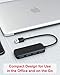 RCA USB Hub, 4 Port USB 3.0 Hub with 19-inch Long Cable, Portable Hub for Notebook, PC, Laptop, USB Flash Drives, and Mobile Hard Disk and Other USB A Devices (Black)