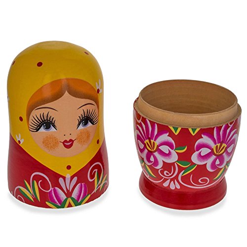 6.5" Matryoshka Wooden Russian Nesting Doll Piggy Bank