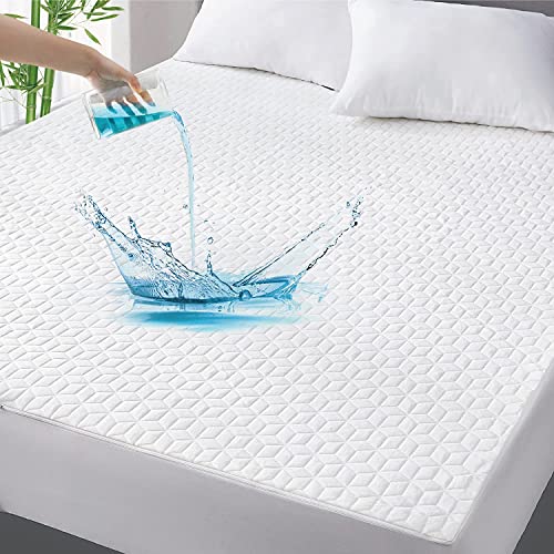 Bedsure Waterproof Mattress Protector Queen Size Viscose from Bamboo