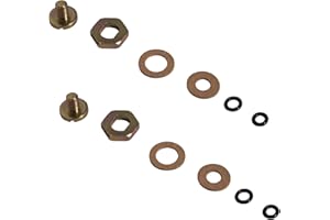 2Set 34-7 Needle And Seat Hardware Kit Replacement For Holley 34-7 Needle And Seat Hardware Kit,Fuel Valve Seat Lockscrew & G