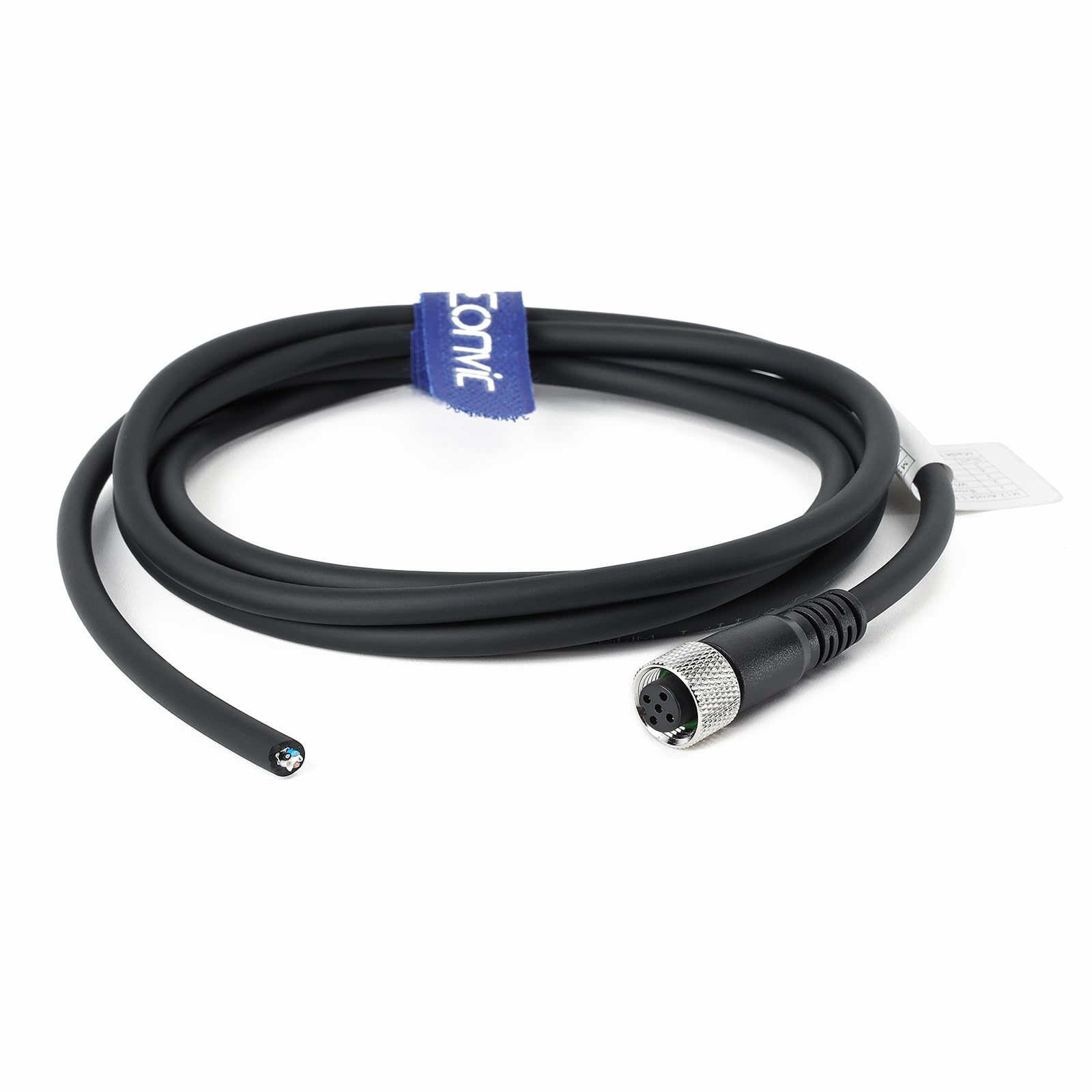 EONVIC Industrial M12 5 Pin Female Aviation Sensor Connector Electrical PVC Sensor Cable 2M