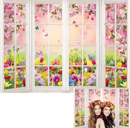 BINQOO Spring Flower Photography Backdrop