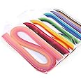 ODETOJOY Quilling Papierstreifen 10mm - 120 Stück In 7 Farben Für Bastelarbeiten