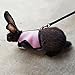 Calunce Soft Rabbits Harness with Elastic Leash (Blue 1pcs)