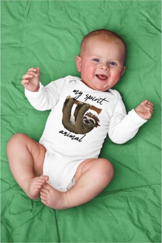 Funny Sloth Is My Spirit Animal Baby Bodysuit For Nap Lover, Napping Lazy Mode