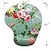 Apottwal Mouse Pad, Ergonomic Mouse Pad with Wrist Support,Mouse Pad Wrist Support,Gaming Mouse Pad with Non-Slip PU Base for Computer Office Decor Desk Accessories Beautiful Flora Mousepad