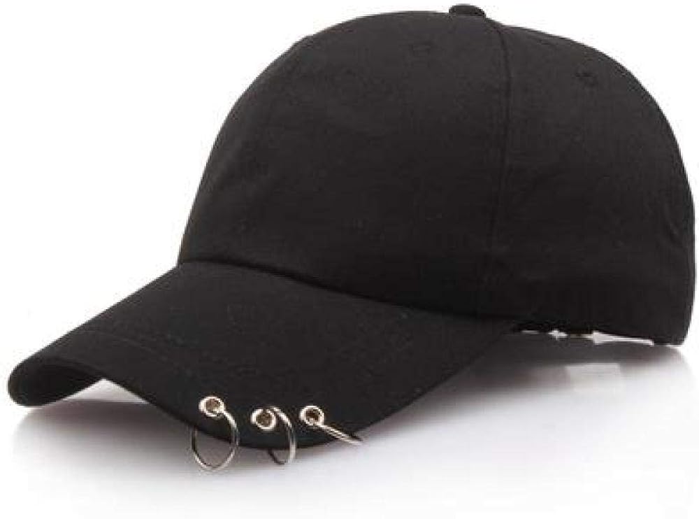 Gorra De Béisbol Hip Hop con Sombreros Circulares con Anillo para
