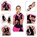 PILOXING Pair of Black and Pink 0.5 lb Weighted Gloves for Women