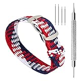 CIVO 20 mm Simple Design NATO Watch Strap Nylon Perlon Braided Woven Watch Band Stainless Steel Buckle
