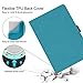 Supveco Case Compatible for iPad Air 3 2019/iPad Pro 10.5 2017 with Pencil Holder, Premium Folio Stand Case, Soft TPU Back Smart Cover with Auto Sleep/Wake for Apple iPad Air 3rd Generation (Blue)