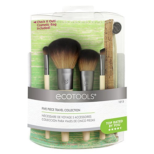 EcoTools Mineral Set Brushes - 5 Piece Set(4 Brushes + Cosmetic Bag) by Ecotools