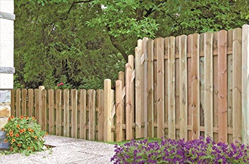 Unbekannt massiver Lattenzaun Sichtblende Lamellenzaun Kreta B180 x H180 cm - 10er Pack – Bild 3