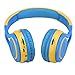 Contixo KB-2600 Kid Safe 85dB Over The Ear Foldable Wireless Bluetooth Headphone with Volume Limiter, Built-in Micro Phone, Micro SD Card Music Player, FM Stereo Radio, Blue/Yellow