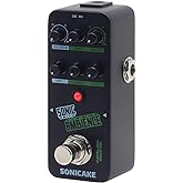 SONICAKE Sonic Ambience Delay Reverb Effect Pedal for Electric Guitar Bass | Multi Mode with Tap Tempo Tail Function, Compact Mini Delay and Reverb Dual-effect Pedal, Buffer Bypass