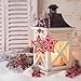 32 Pieces Christmas Wooden Crafts Hangings Ornaments Christmas Tree Decoration, Snow and Star Presents Decoration Accessories (16PCs Star Style and 16PCs Christmas Trees Style)