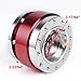 RED Quick Release for 6 Holes Racing Steering Wheel Hub Adapter Snap Off Boss Kit