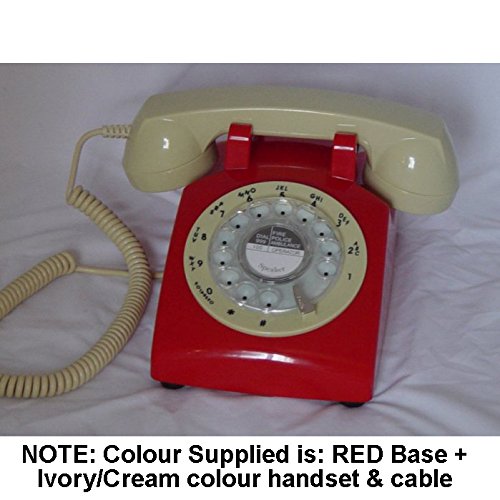 Buy Nostalgic 1960s, 1970s Style Retro Rotary Dial Phone. Proper Bell