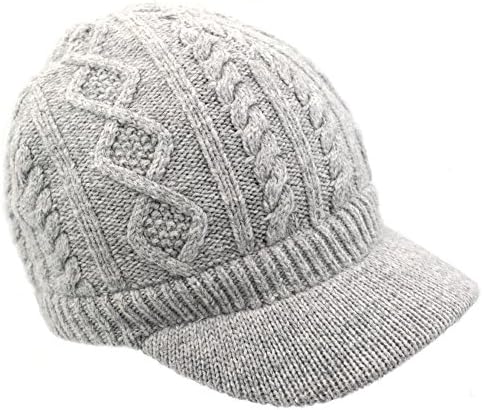 TotMore Toddler Childrens Winter Knitted hat Warm Beanie Hat With Visor