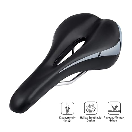 OUTERDO Fahrradsattel MTB Fahrradsitz Gel Mountainbike Sattel City Tourensattel Trekking Rennrad Sattel