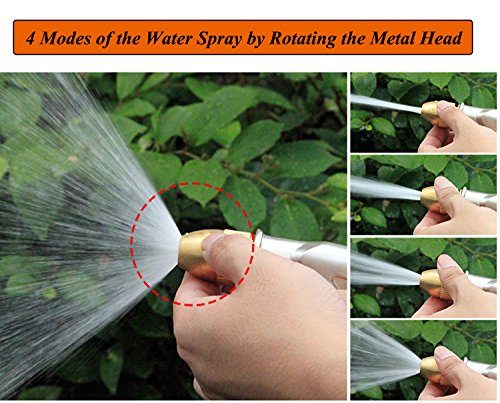 V.C.Formark Garden Hose Nozzle Heavy Duty Metal Spray Gun Sprayer Brass for Car Washing,Plants Watering,Pets Shower,Floor Cleaning - Thumbnail 3