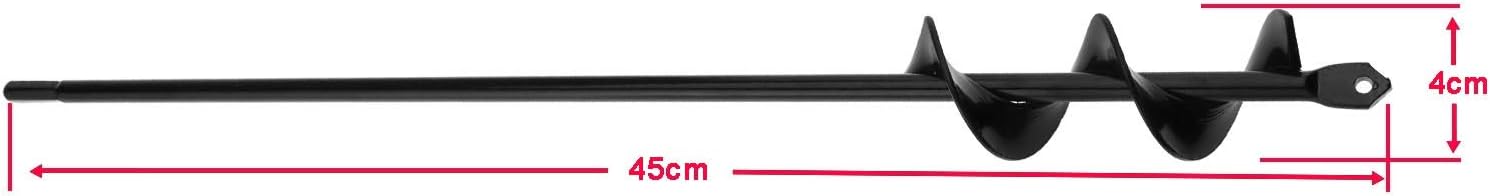 OTOTEC 45x4cm Earth Auger Drill Bit Electric Hand Drill Professional Garden Spiral Plant Auger Earth Planter for Planting Seedlings Trees Shrubs Deep Cultivating - Image 5