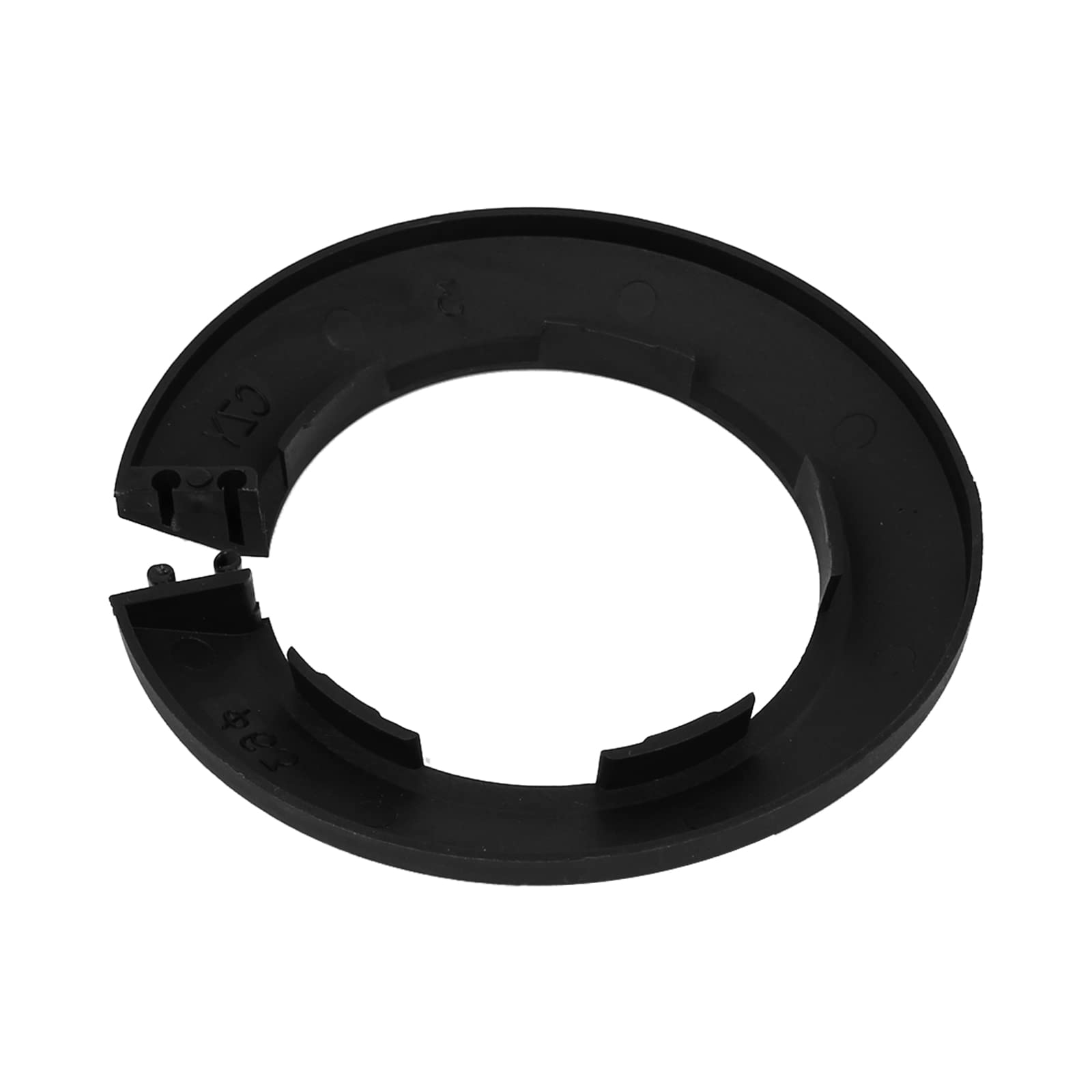 DTGN 100x13mm(DxT) Pipe Cover Decoration - Good for Bathroom Kitchen 63mm Dia Pipe - PP Plastic Escutcheon - Black