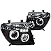 Spec-D Tuning 2LHP-PATH05JM-TM Nissan Pathfinder Frontier Black Halo Led Projector Headlights