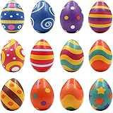 MeiGuiSha 12 Packs Squishy Easter Hunt Egg Toys As Party Favor Novelty Gifts