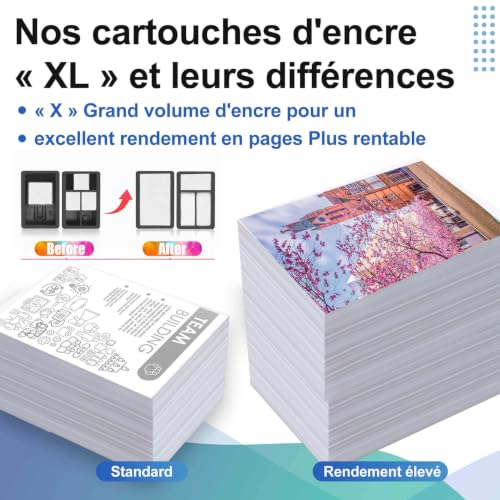 540XL 541XL Compatible Ink Cartridges for Canon 540 541 XL for PIXMA MG3650s TS5150 TS5151 MG3550 MG3600 MG3650 MG4250 MX475 MX515 Ink 540 and 541 XL 540XL Black Tri Colour: