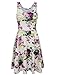 TAM WARE Womens Casual Fit and Flare Floral Sleeveless Dress TWCWD054-WHITEPURPLE-US L