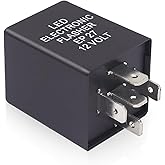 Arwrilt EP27 5 Pin LED Flasher Relay for Hyper Flash Fix, Compatible with Ford Dodge Chevrolet Lincoln Mercury Mazda, LED Turn Signal Blinker Relay