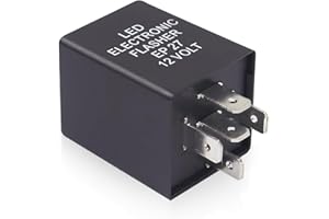 Arwrilt EP27 5 Pin LED Flasher Relay for Hyper Flash Fix, Compatible with Ford Dodge Chevrolet Lincoln Mercury Mazda, LED Turn Signal Blinker Relay