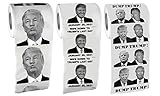 Donald Trump Toilet Paper 3 Pack ASSORTED DESIGNS-Dump Trump- Last Day In Office-Donalds Face-Guaranteed Great Quality